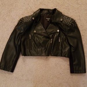 bebe crop jacket